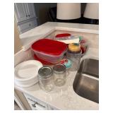 Glass Mason Jars, Plastic Containers, and Disposab
