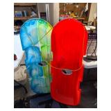 Dayglow Snotwin Toboggan Pair in Red and Multicolo