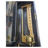 Vintage Wooden Music Box with Inlayed Lid