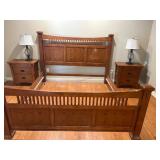 Rivers Edge Furniture Company King Size Bed With M
