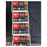 Winchester AA 20 Gauge Target Load Ammunition, 4 B