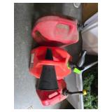 Three Plastic Fuel Containers, 5 Gal and 2 Gal 8 O
