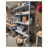 Metal Shelf Unit Measuring 48x18x84 Inches