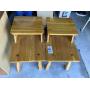 Heavy Ranch Oak Stair Step End Tables