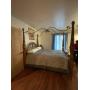 Four Poster Queen Bed, Serta Box Springs, Mattress