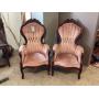 2 Victorian-Style Chairs, Kimball Reproduction