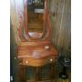 Keepsakes  wash stand with mirror solid wood 34"