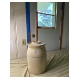 vintage Crock butter churn with stamper 3