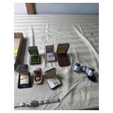 Vintage ring boxes, watch and more