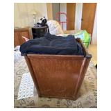 Wooden waste  basket and jeans size 20w and 22w