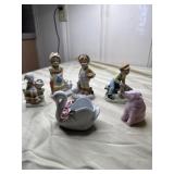 Figures and trinket dish