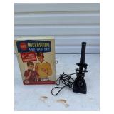 Gilbert Electric Microscope with tin case