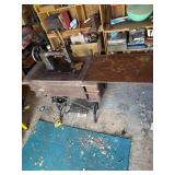 Mason treadle sewing machine base & white sewing