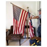 3 American flags
