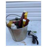 spray nozzle &  bucket is of cleaning supplies