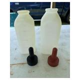 2 calf feeding bottles
