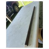 Brass mountable train track 36"