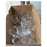 Lg lot of stem ware glasses
