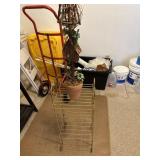 Metal stand and plant