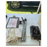 Vintage door knob, telephone parts and more