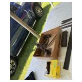 Gopher traps, vintage jack, soft brush, square