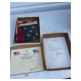 United States Flag flown over the state capitol