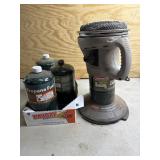 Coleman propane heater and extra bottles