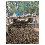 Approx 100"x50"x36" Welding table only no contents