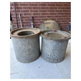 2 vintage minnow buckets