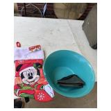 Lot clean up Christmas sock, cap washer, pitcher