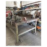 Welding Bench 100ï¿½x52ï¿½x35ï¿½ on wheels heavy bring