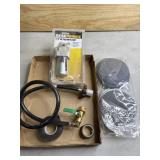Sanding discs, propane hose and 3/8ï¿½ oil fog
