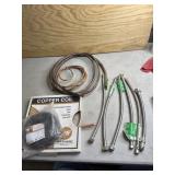 Copper tubing, 1/4ï¿½ vinyl tubing and 1-2ï¿½ faucet