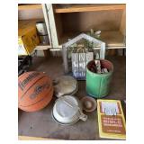 Lot clean up: basketball canteen, camping set