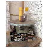 Delta BOSS bench oscillating spindle sander works