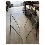 Pair of metal saw horse
