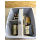 Tote of Brad nails and other