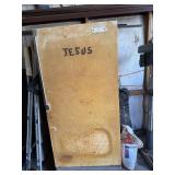 Storage freezer & contents and floor absorbent