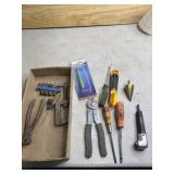 Punch, nippers screw drivers and more