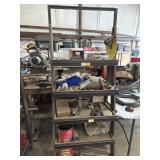 Rolling cart 27ï¿½x21ï¿½x72ï¿½ lots of misc parts Brad