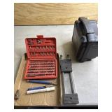 Clamp, drill bits and more