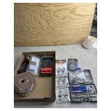 2 new packs of D-ring anchors, peg hooks, saw
