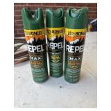 3 cans of bug spray