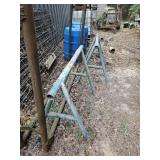 3  heavy duty pipe saw horses