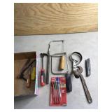 2 coping saws, oil filet wrench and more