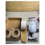 Rolled sand paper and disposable masks