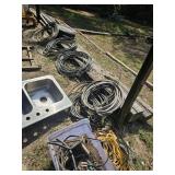 Large lot of electric wire