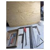Squares, long handle screw drivers file and more