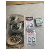 Metal screws, 2 new packages of 1/4ï¿½ D ring