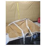 Canvas horse blanket and hood